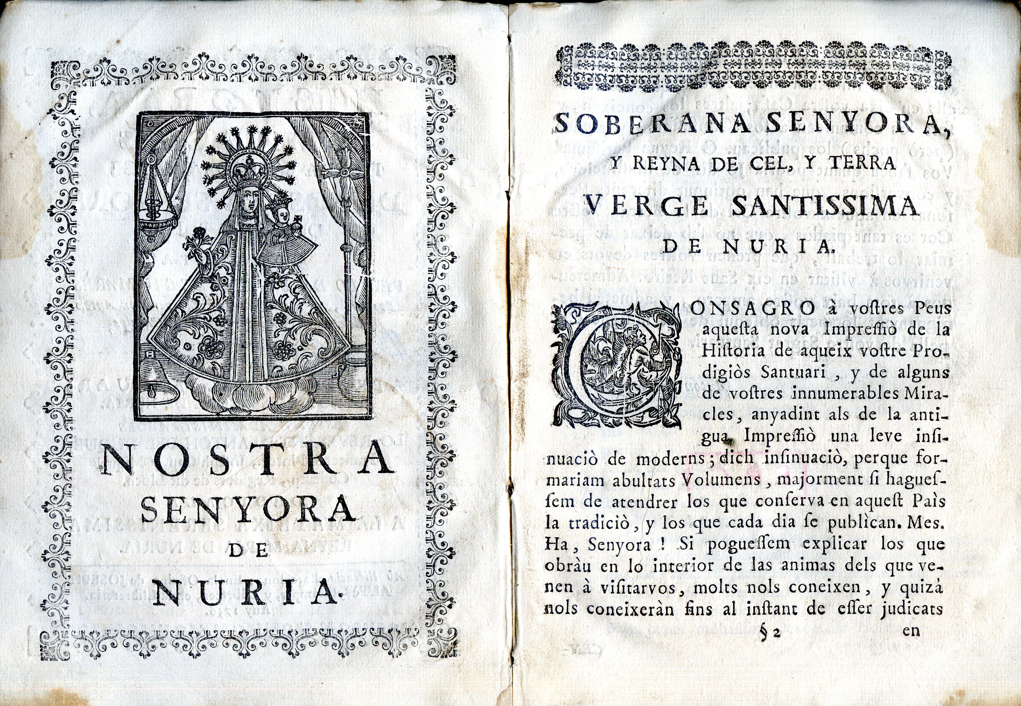 Història, y miracles de la sagrada imatge de nostra senyora de Núria - Miniatura 2